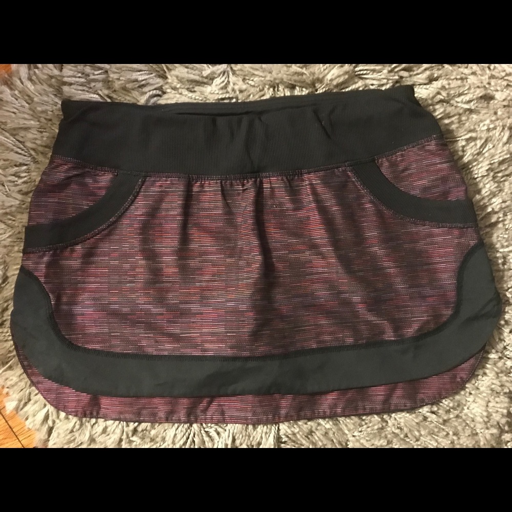 Lululemon Athletica Skort - Black and Purple/Pink